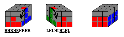 Složení Rubikovy kostky - Druhá řada