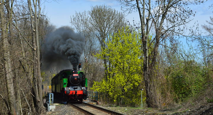 Parní vlak v Hlubočepích